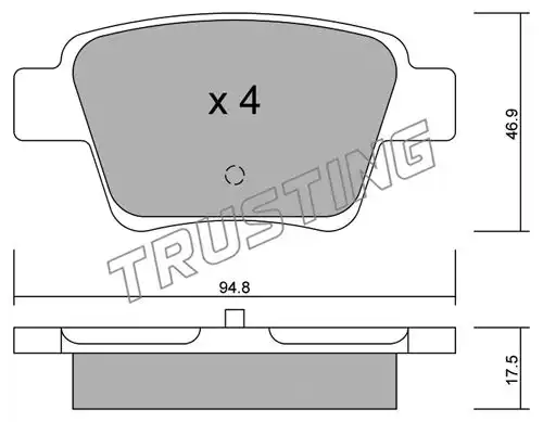 накладки TRUSTING 655.0