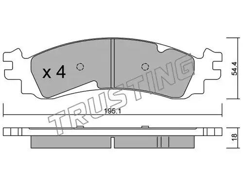 накладки TRUSTING 702.0