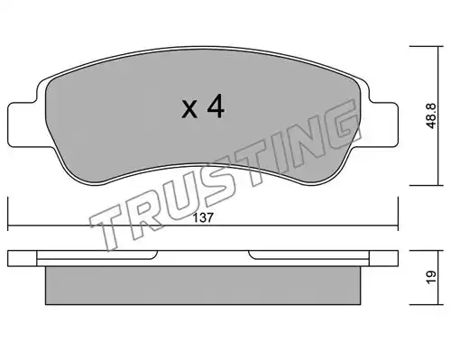 накладки TRUSTING 726.0