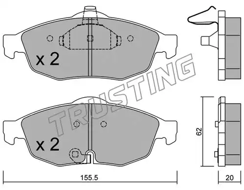 накладки TRUSTING 731.0