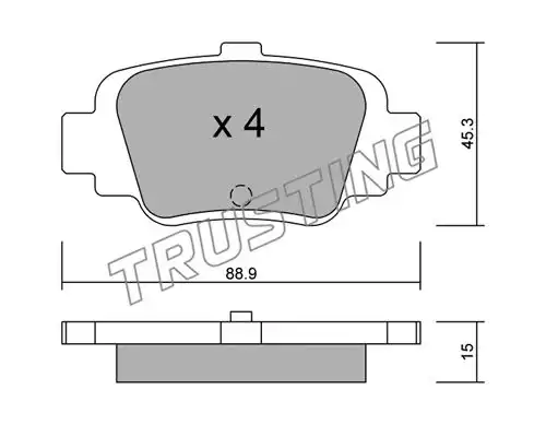 накладки TRUSTING 758.0