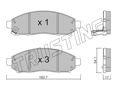 накладки TRUSTING 759.0