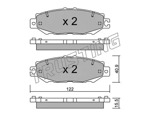 накладки TRUSTING 775.1