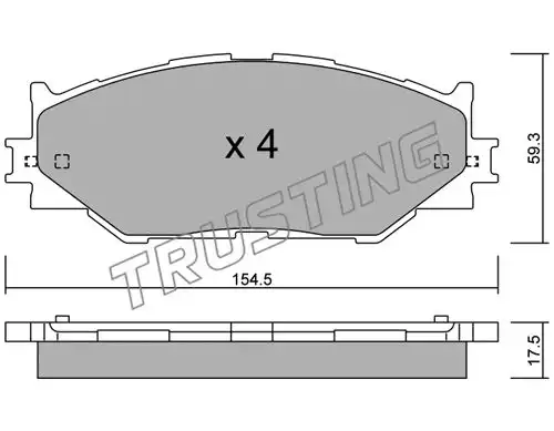 накладки TRUSTING 776.0