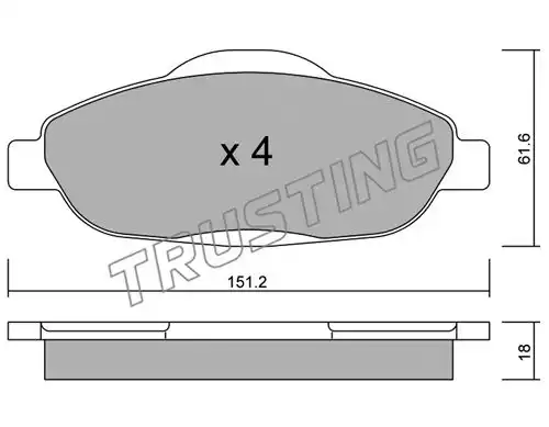 накладки TRUSTING 820.0