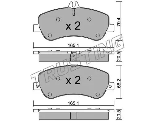 накладки TRUSTING 841.0