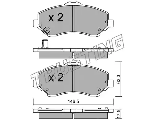 накладки TRUSTING 879.0