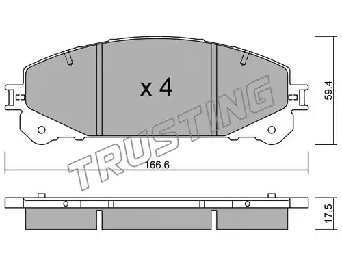 накладки TRUSTING 954.0