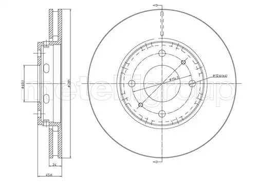 спирачен диск TRUSTING DF902