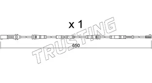 предупредителен контактен сензор, износване на накладките TRUSTING SU.408