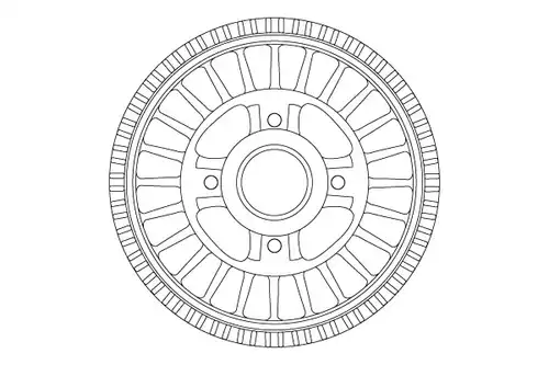 спирачен барабан TRW DB4557MR