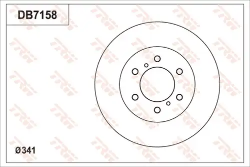 спирачен барабан TRW DB7158