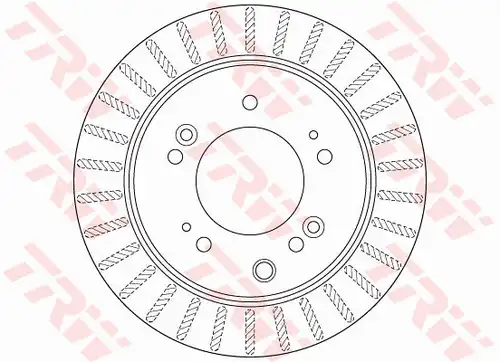 спирачен диск TRW DF6191S