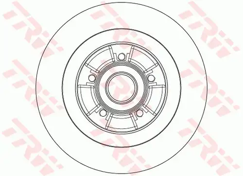 спирачен диск TRW DF6202BS
