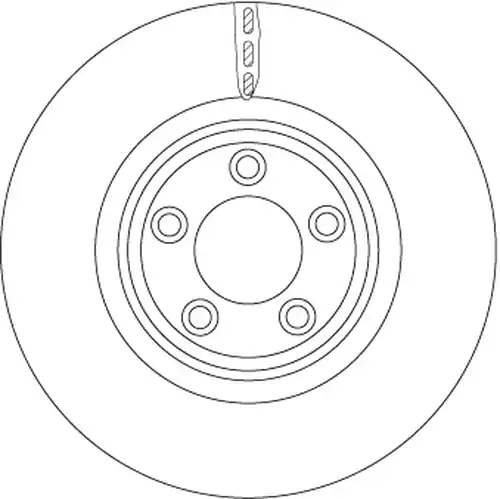 спирачен диск TRW DF6223S