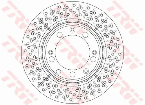 спирачен диск TRW DF6281