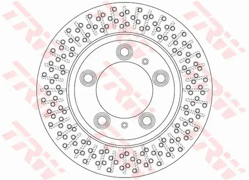 спирачен диск TRW DF6298S