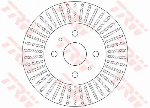 спирачен диск TRW DF6407