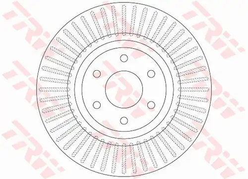 спирачен диск TRW DF6425