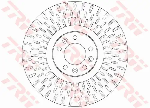 спирачен диск TRW DF6427S