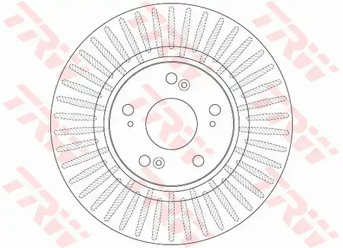 спирачен диск TRW DF6432S