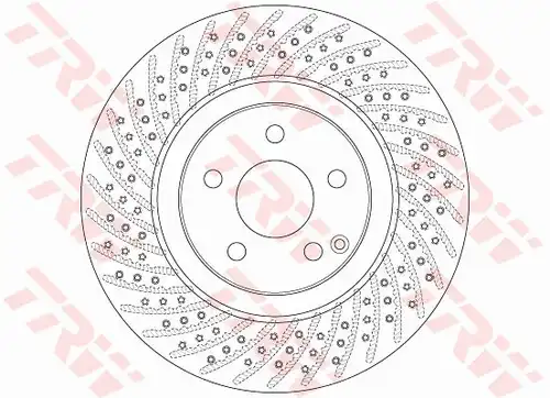 спирачен диск TRW DF6433S