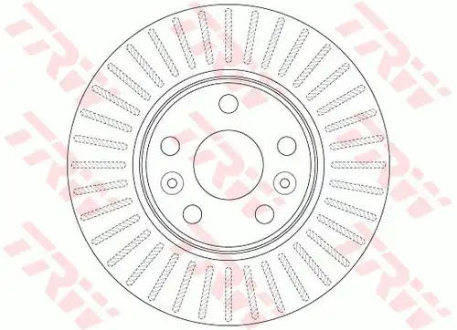спирачен диск TRW DF6448