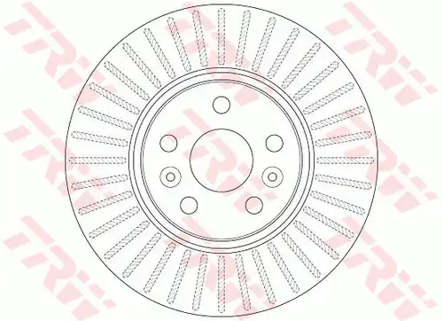 спирачен диск TRW DF6449