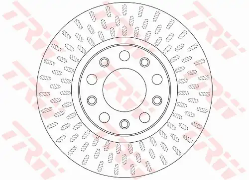 спирачен диск TRW DF6450