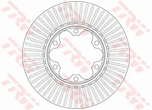 спирачен диск TRW DF6481