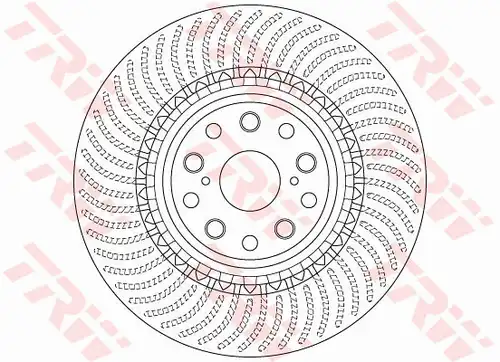 спирачен диск TRW DF6488S