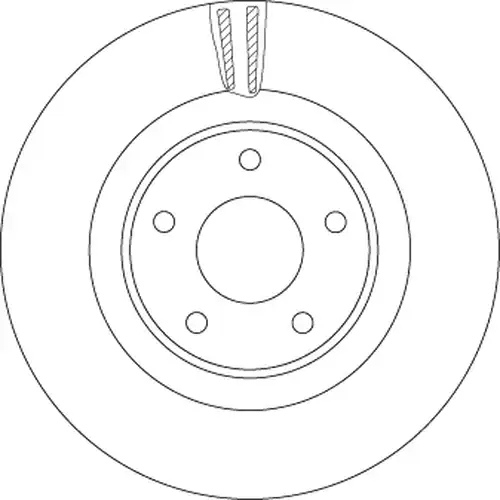 спирачен диск TRW DF6496S