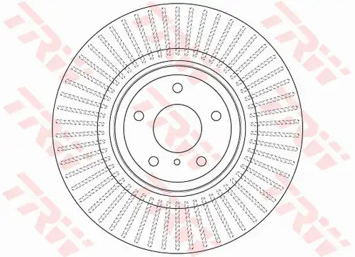 спирачен диск TRW DF6498S