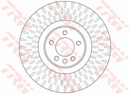 спирачен диск TRW DF6508S