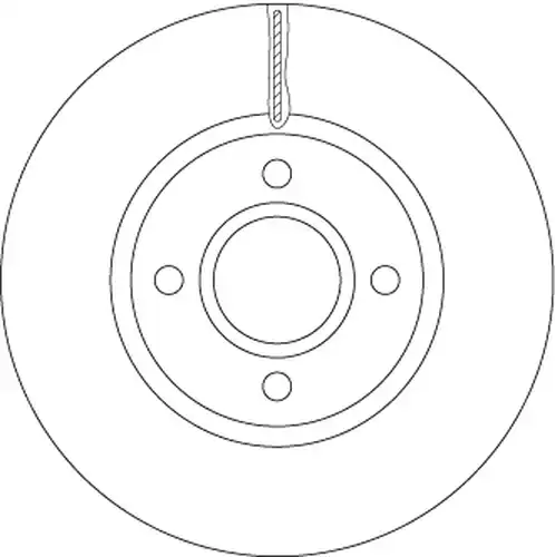 спирачен диск TRW DF6509