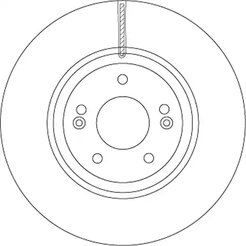 спирачен диск TRW DF6545S