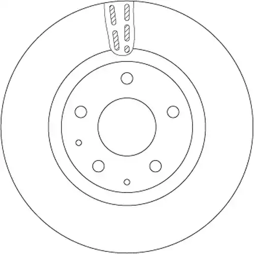 спирачен диск TRW DF6575