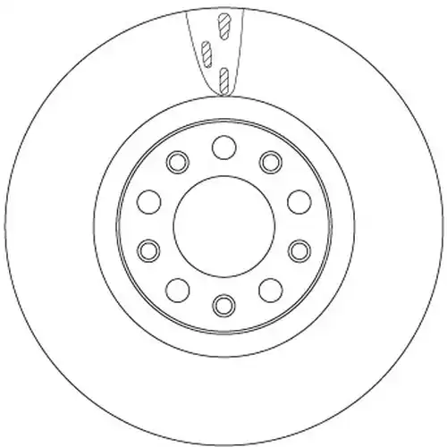 спирачен диск TRW DF6590S