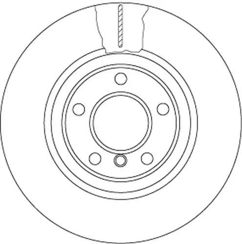 спирачен диск TRW DF6616S