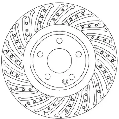 спирачен диск TRW DF6633S
