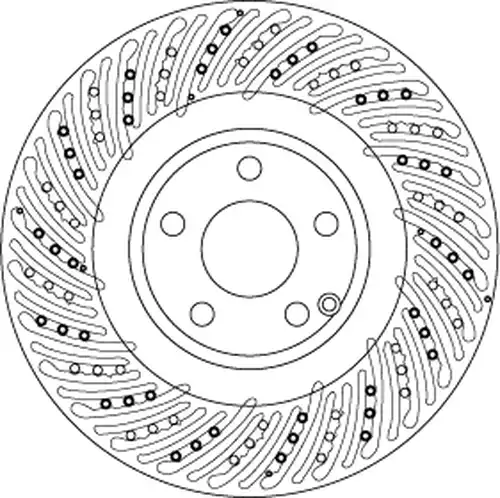 спирачен диск TRW DF6674S