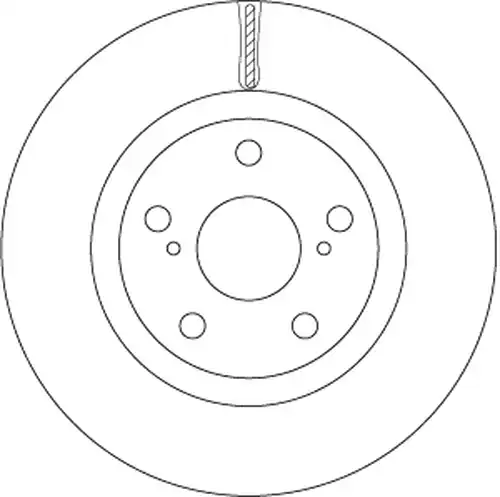 спирачен диск TRW DF6675