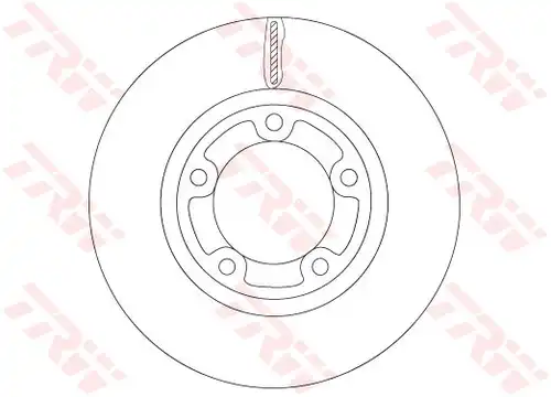 спирачен диск TRW DF6712