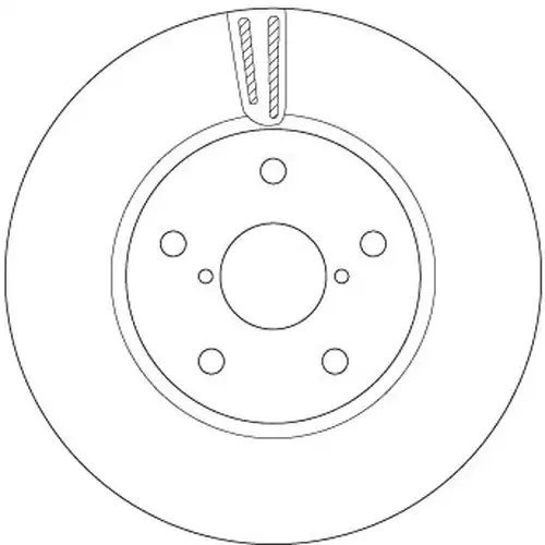 спирачен диск TRW DF6727S