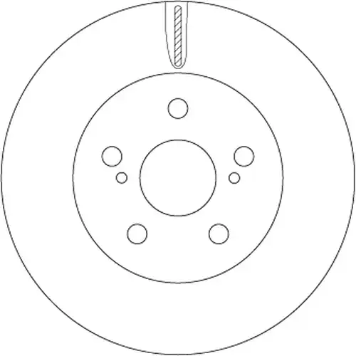 спирачен диск TRW DF6734