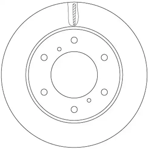 спирачен диск TRW DF6735