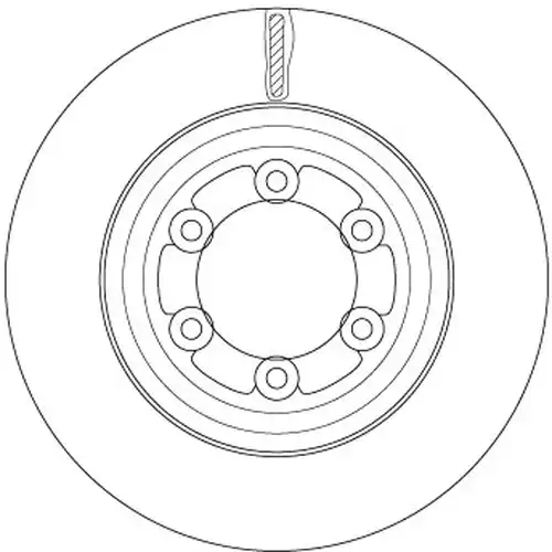 спирачен диск TRW DF6736S