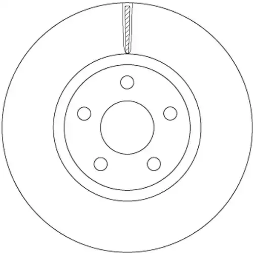 спирачен диск TRW DF6810S