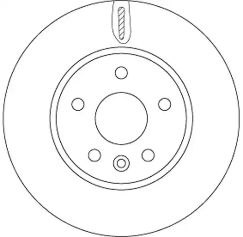 спирачен диск TRW DF6819