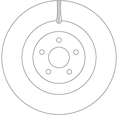 спирачен диск TRW DF6871